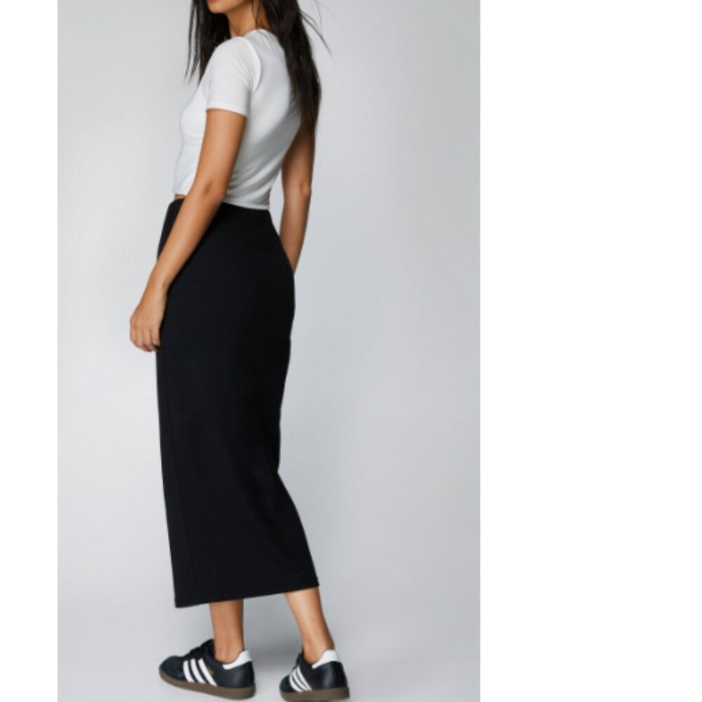 BCBGMaxAzria Black Midi Skirt XXS